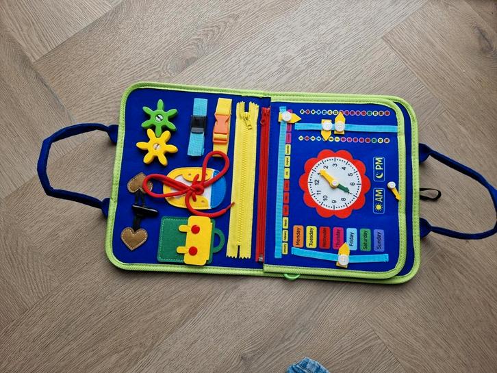 Montessori busy board - Activiteitentas peuter - Nieuw, Kinderen en Baby's, Speelgoed | Overig, Nieuw, Jongen of Meisje, Ophalen of Verzenden