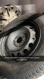 Fiat 500 Velgen 14 inch met Winterbanden, Ophalen