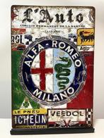 Alfa Romeo metalen reclamebord (Old Look), Ophalen of Verzenden, Nieuw, Auto's