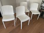 4 witte Casprini stoelen model Tiffany design: Ziliani, Ophalen, Ziliani, Kunststof, Wit
