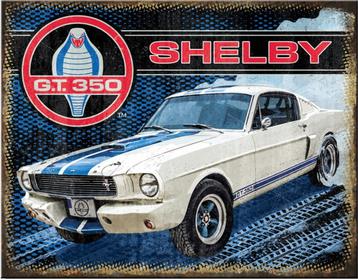 Ford Shelby GT350. Metalen wandbord 31,5 x 40,5 cm.   beschikbaar voor biedingen
