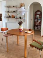 Ronde Eettafel 100cm - Danish design (midcentury modern), Huis en Inrichting, Tafels | Eettafels, Ophalen, 100 tot 150 cm, Deens
