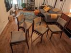 Vintage Eetkamer Stoelen, 4 stuks (Topform - NIEUW BEKLEED), Huis en Inrichting, Stoelen, Gebruikt, Hout, Ophalen