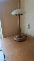 Tafel lamp met houten voet, Verzenden, Zo goed als nieuw, 50 tot 75 cm