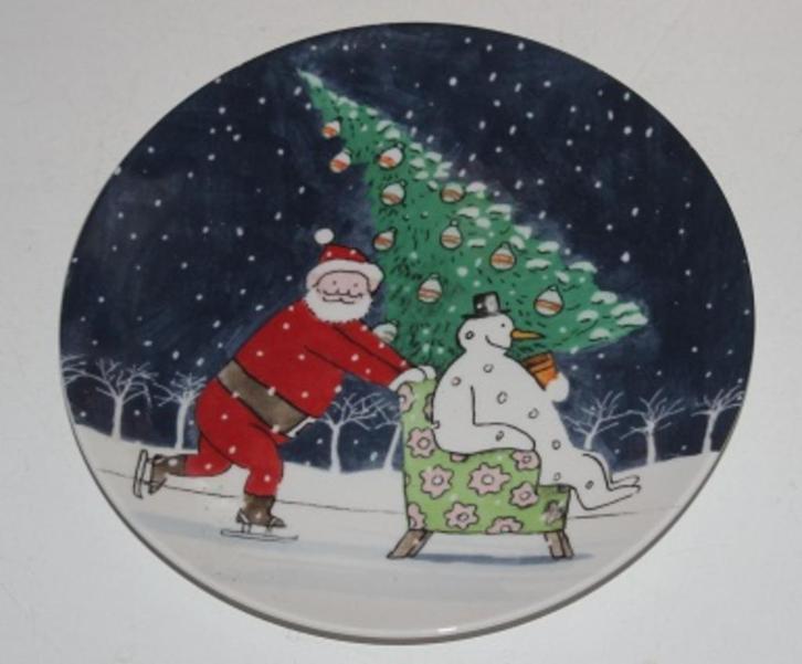 Kerstbord dsnd 18,5 cm -117614, Diversen, Kerst, Zo goed als nieuw, Ophalen of Verzenden