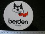 sticker berden venray logo kat met rode doek, Verzenden, Zo goed als nieuw, Winkel of Supermarkt