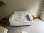 Witte Love Seat in Goede Staat, Ophalen, Gebruikt, Leer, 75 tot 100 cm