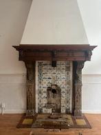 Antieke Hollandse schouw met houten kap, Huis en Inrichting, Ophalen, Gebruikt, Vrijstaande haard, Houthaard