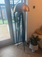 Vloerlamp stalen poten goud metaal kap., Huis en Inrichting, Lampen | Vloerlampen, Ophalen, Zo goed als nieuw, Metaal, 150 tot 200 cm