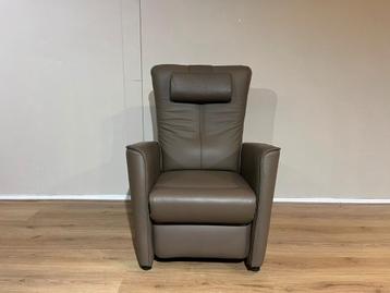 30% KORTING - Prominent Romeo - Fauteuil - Taupe - Leder beschikbaar voor biedingen