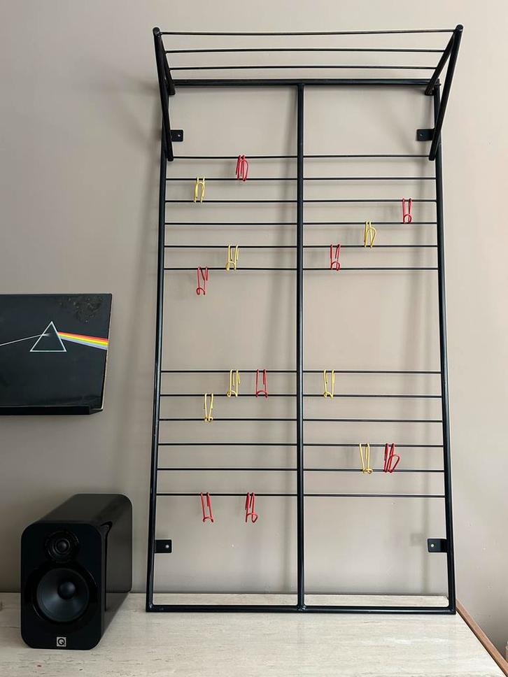 Vintage Coen de Vries Toonladder Kapstok - Vroege Editie, Huis en Inrichting, Woonaccessoires | Kapstokken, Gebruikt, Wandkapstok