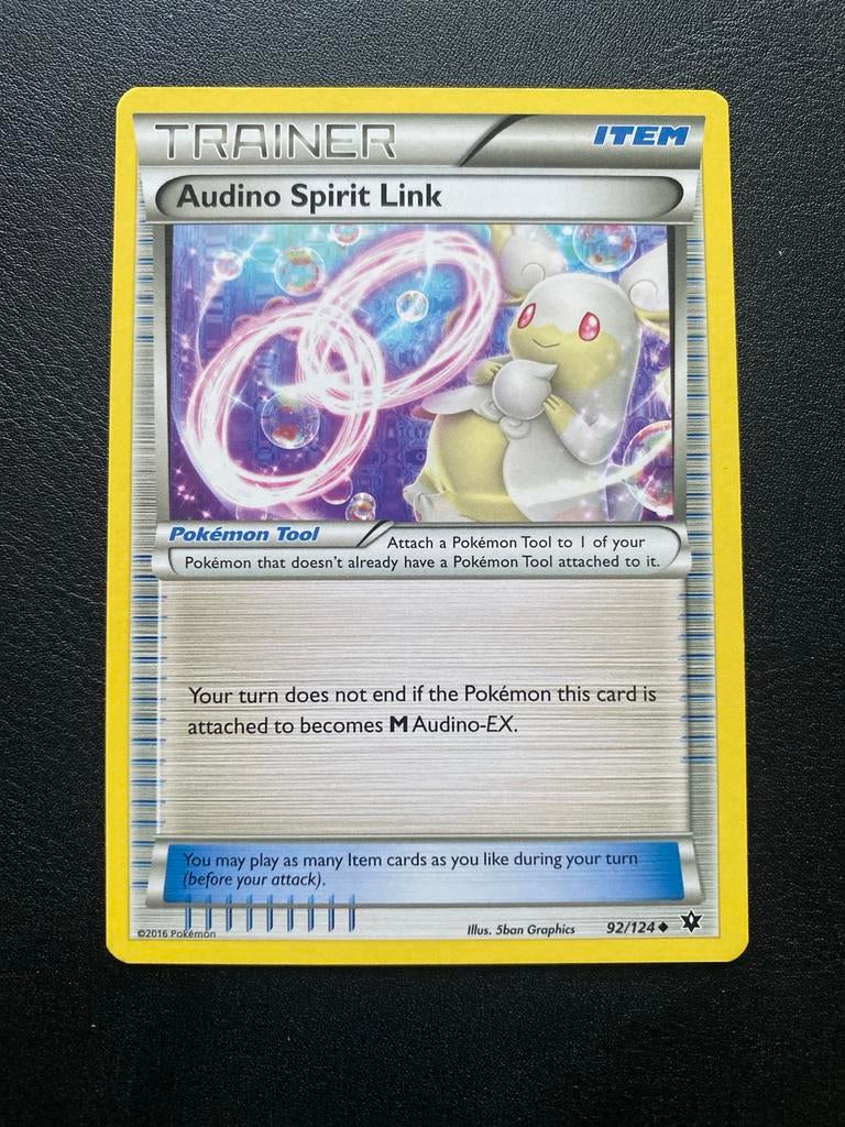Audino Spirit Link Pokémon XY Fates Collide Packfresh Mint, Ophalen of Verzenden, Zo goed als nieuw, Losse kaart