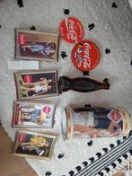 Coca Cola reclame blik met kaarten en flesje 1995 vintage, Ophalen of Verzenden, Zo goed als nieuw, Overige typen
