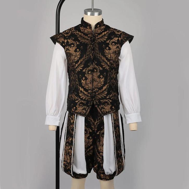 Zwart gouden heren renaissance kostuum victoriaans, Kleding | Heren, Carnavalskleding en Feestkleding, Nieuw, Kleding, Historisch