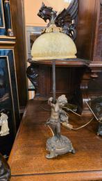 Bronzen cupido lamp, Ophalen of Verzenden