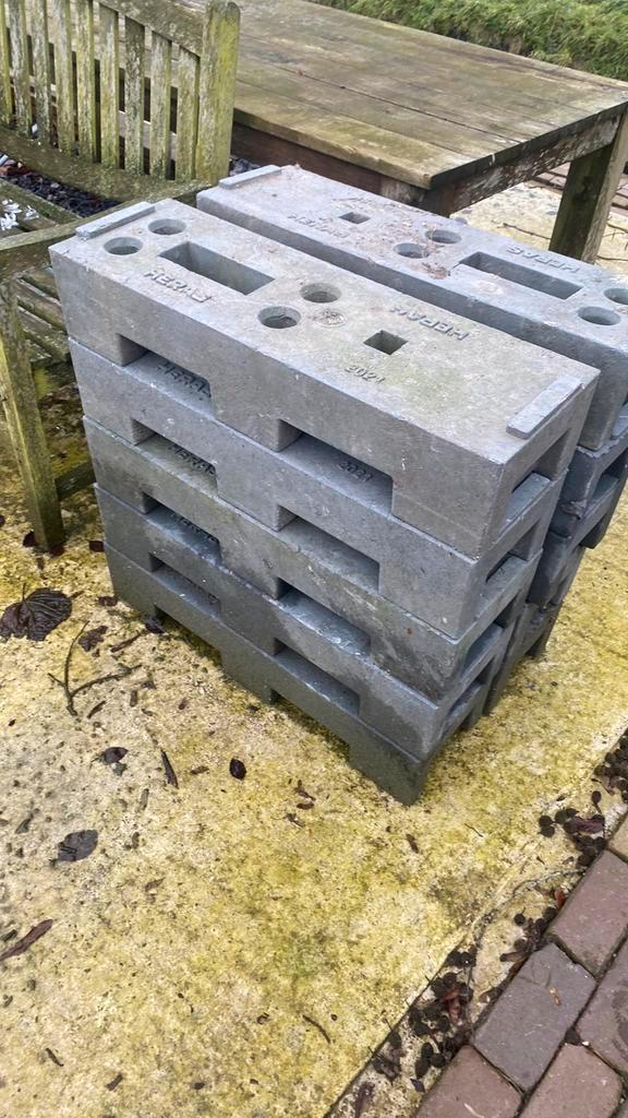 Bakstenen / Beton blokken, Doe-het-zelf en Verbouw, Metselstenen, Gebruikt, Beton, Ophalen of Verzenden