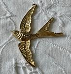 Goudkleurige Kettinghanger - Zwaluw, Nieuw, Ophalen of Verzenden, Goud, Overige materialen