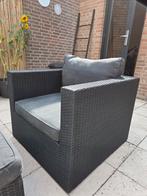 Bois Le Duc Loungestoel met Hocker/tafel en kussens, Tuin en Terras, Ophalen, Gebruikt, Wicker
