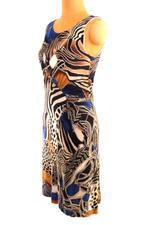 Escada jurkje, jurk, blauw/safari, Mt. S, Overige kleuren, Verzenden, Escada, Zo goed als nieuw