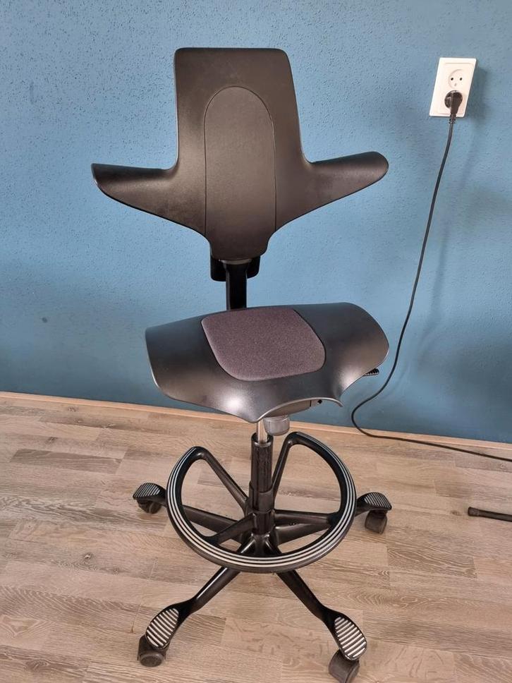 Håg Capisco Puls 8010 Bureaustoel - Ergonomisch, Huis en Inrichting, Bureaustoelen, Gebruikt, Bureaustoel, Zwart, Ergonomisch