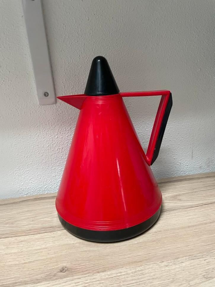 Vintage BMF Thermoskan - Rood/Zwart, Huis en Inrichting, Keuken | Keukenbenodigdheden, Gebruikt, Ophalen of Verzenden