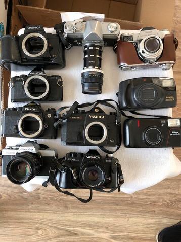Analoge Camera Collectie: Nikon, Yashica, Pentax & Meer beschikbaar voor biedingen