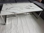 Marmeren salontafel, Huis en Inrichting, Tafels | Salontafels, Ophalen, 100 tot 150 cm, Zo goed als nieuw, Minder dan 50 cm