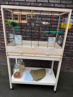 Giulietta 6 vogelkooi + standaard, Ophalen, Gebruikt, Hout, Vogelkooi