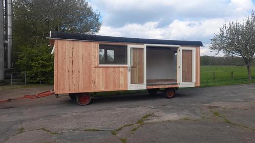 Pipowagen tinyhouse mantelzorg 720 x250, Doe-het-zelf en Verbouw, Bouwketen en Schaftketen, Zo goed als nieuw, Ophalen of Verzenden