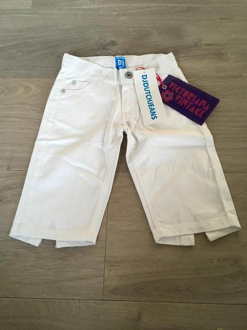 DJ DUTCH JEANS knie / kuit broek NIEUW maat 110 wit ZE, Kinderen en Baby's, Kinderkleding | Maat 110, Nieuw, Meisje, Broek, Ophalen of Verzenden