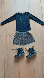 Like flo ruit rok maat 104. Beige / zwart geruit,, Jongen of Meisje, Ophalen of Verzenden, Zo goed als nieuw, Jurk of Rok
