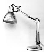 Bureau lamp elektrisch - chroom, Ophalen of Verzenden, Zo goed als nieuw, Metaal, Minder dan 50 cm