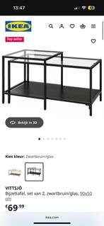 Bijzettafel VITTSJÖ Ikea, Huis en Inrichting, Tafels | Salontafels, Ophalen, Gebruikt, 50 tot 100 cm, Minder dan 50 cm