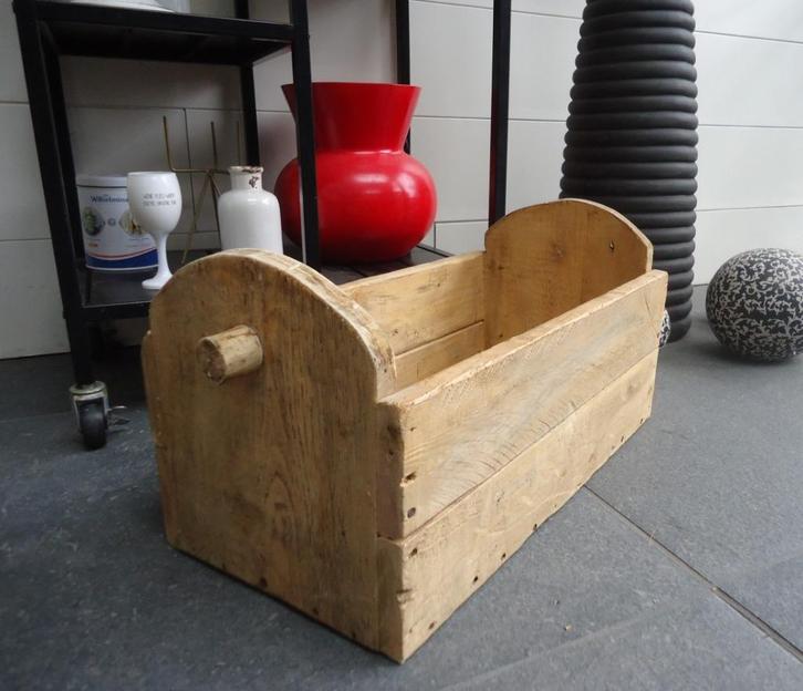 Woonaccessoires - decoratie -  houten - Gereedschapskist, Antiek en Kunst, Antiek | Woonaccessoires, Ophalen of Verzenden