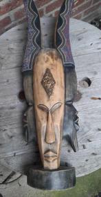 Masker van hout uit Ghana, Ophalen of Verzenden