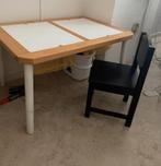 Kindertafel met opbergruimte en stoel, Kinderen en Baby's, Kinderkamer | Tafels en Stoelen, Ophalen, Gebruikt, Tafel(s) en Stoel(en)