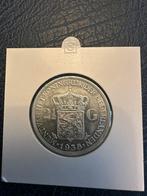 2 1/2 gulden 1938 Wilhelmina, Zilver, Ophalen of Verzenden, Koningin Wilhelmina, Losse munt