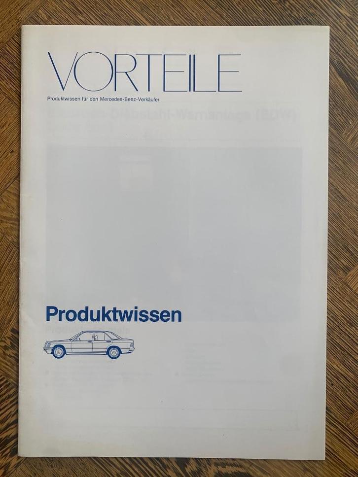 Product informatie map Mercedes-Benz 190 W201 modeljaar 1984, Boeken, Auto's | Folders en Tijdschriften, Nieuw, Mercedes, Ophalen of Verzenden