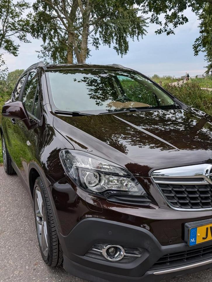Opel Mokka 1.4 Turbo 16V 103KW Aut6 2014 Bruin, Auto's, Opel, Particulier, Mokka, ABS, Achteruitrijcamera, Adaptieve lichten, Airbags