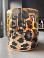 Windlicht PTMD panter/goud 20cm, Ophalen, Zo goed als nieuw, Rond, Minder dan 25 cm