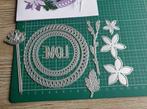 Setje snijmallen cirkel met bloemen, Hobby en Vrije tijd, Kaarten | Zelf maken, Verzenden, Zo goed als nieuw, Overige thema's
