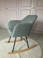 Schommelstoel grijze zitting, Huis en Inrichting, Stoelen, Ophalen, Zo goed als nieuw, Eén, Stof