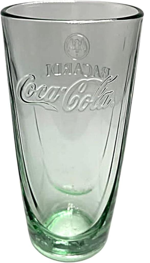 Bacardi Coca-Cola rum glas Bacardi bat logo in bodem  ( 08, Verzamelen, Merken en Reclamevoorwerpen, Nieuw, Gebruiksvoorwerp, Verzenden