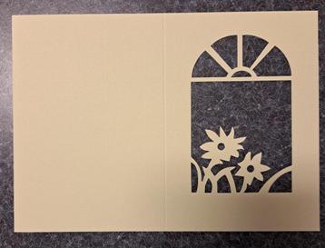 Vensterkaarten met bloemetjes beschikbaar voor biedingen