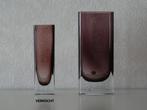 Blokvaas Åseda Glasbruk Sweden en Sea Glasbruk Kosta Sweden, Antiek en Kunst, Ophalen of Verzenden