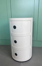 Vintage KARTELL Componibili wit / offwhite h=58,5cm & Ø=32cm, Ophalen, Zo goed als nieuw