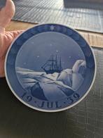 Royal Copenhagen Kerst Wandbord 1939 ship in ice water, Ophalen
