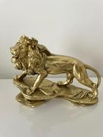 Leeuw beeld goud decoratie, Verzamelen, Ophalen of Verzenden, Zo goed als nieuw, Dier
