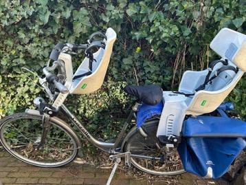 Mooie complete Bobike fietsstoel voorzitje achterzitje set beschikbaar voor biedingen