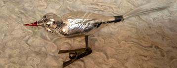 Vintage Glazen Vogel Kerstboomversiering beschikbaar voor biedingen